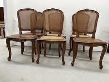 6 Sedie Rocaille Paglia Di