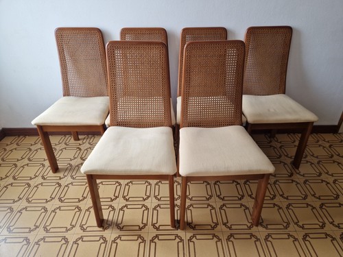 Set sedie vintage - vintage, paglia