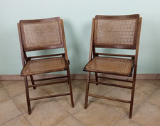 COPPIA SEDIE PIEGHEVOLI LEGNO