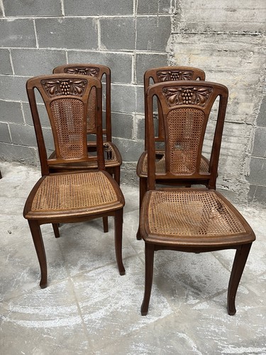 Sedie art nouveau paglia - 4,